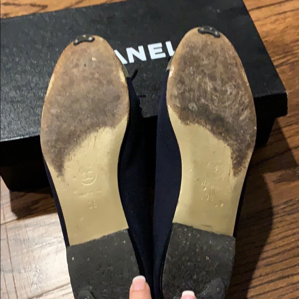 Authentic vintage Chanel ballerina denim leather - Picture 5 of 5